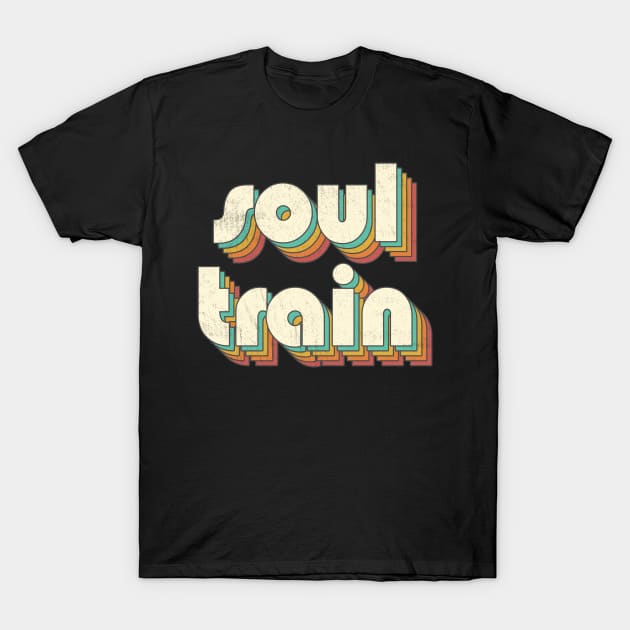 Vintage Soul Rainbow Letters Distressed Style T-Shirt by Cables Skull Design